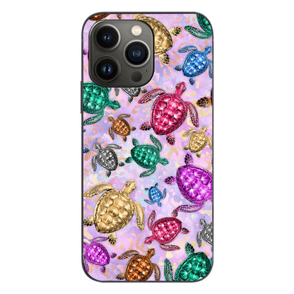 Salty Soul Colorful Turtles Leopard - Phone Case