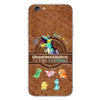 Don&#39;t Mess With Grandmasaurus - Personalized Mother&#39;s Day Phone Case With Leather Pattern Print