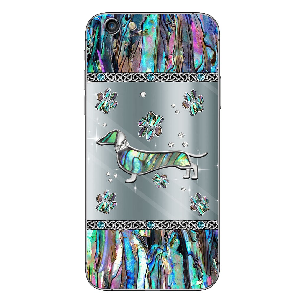 Love Dawg - Personalized Dachshund Phone Case With 3D Pattern Print