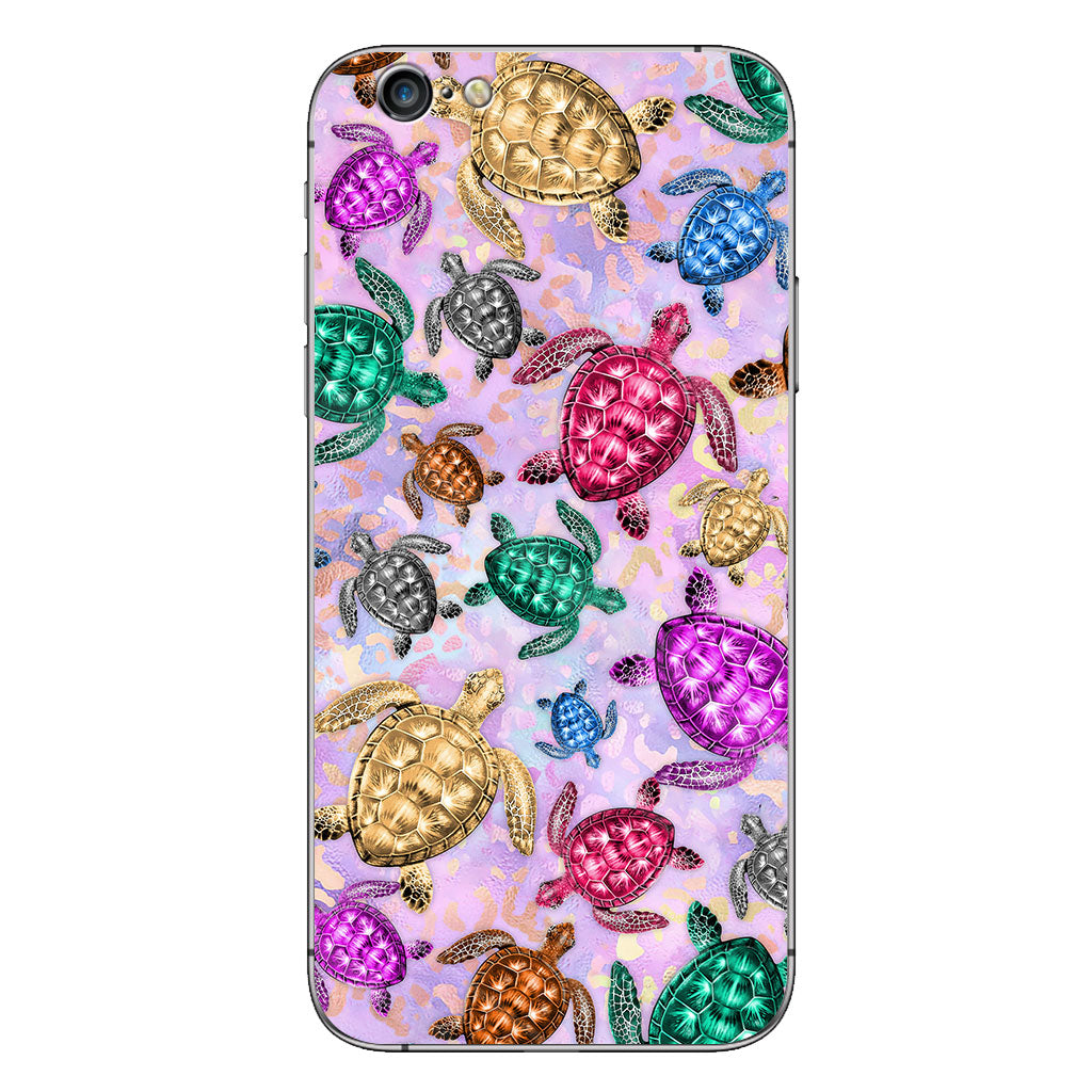 Salty Soul Colorful Turtles Leopard - Phone Case