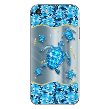 Blue Sea - Personalized Turtle Phone Case