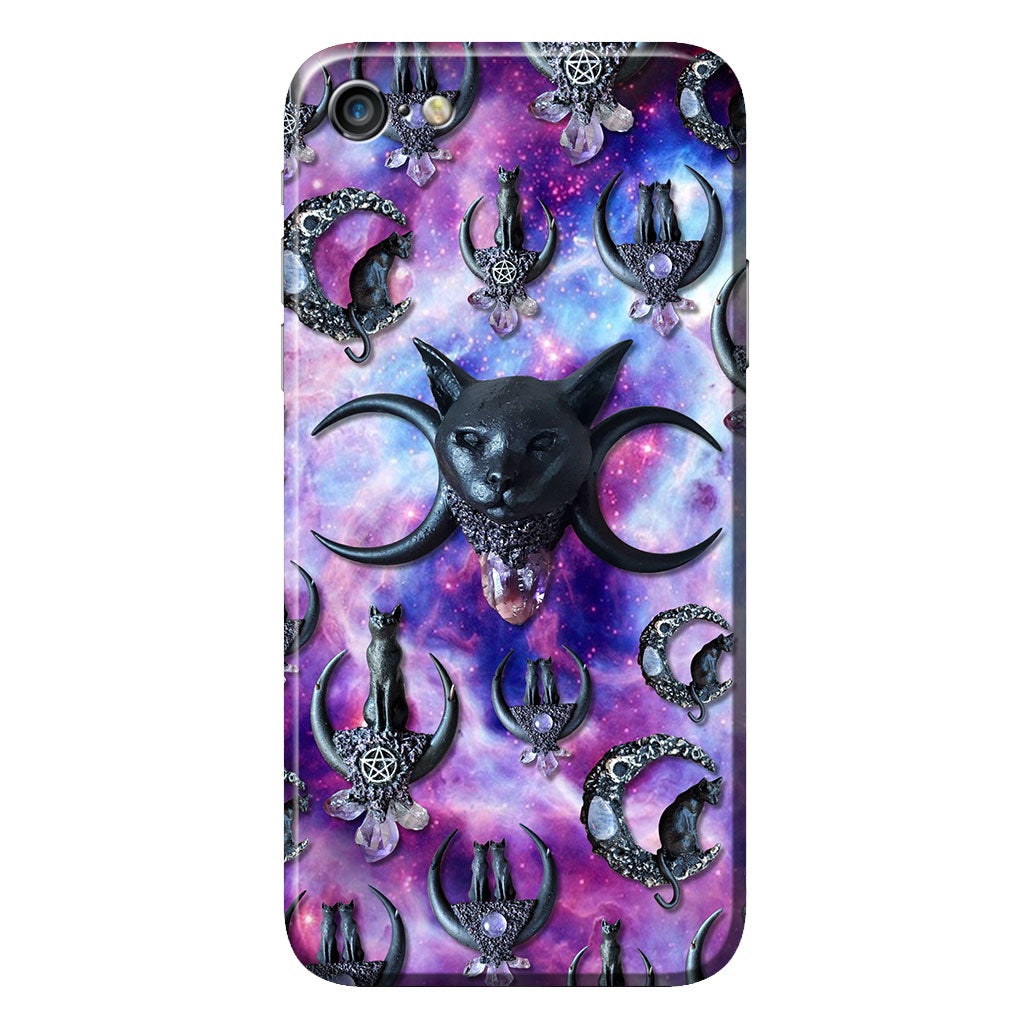 Black Cat And Moon 3D Pattern Printed Phone Case