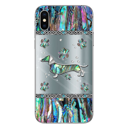 Love Dawg - Personalized Dachshund Phone Case With 3D Pattern Print