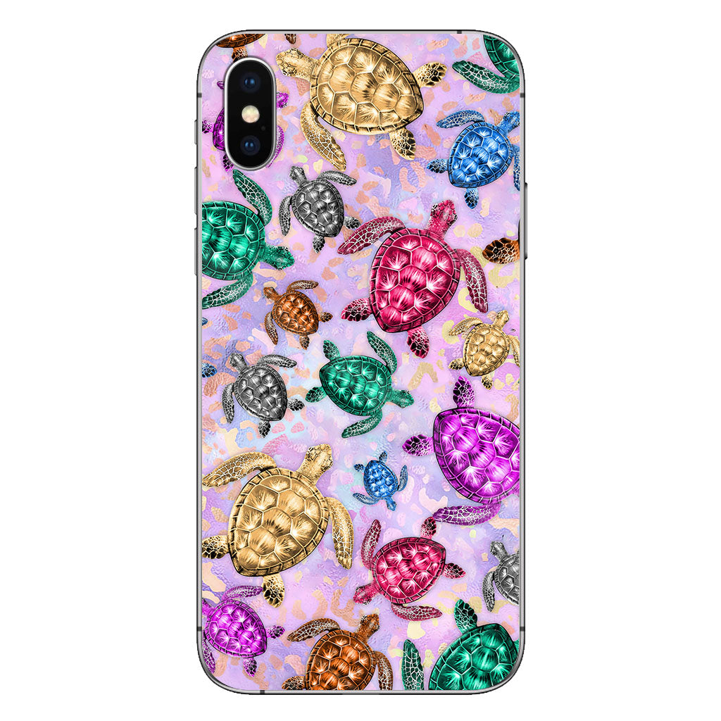 Salty Soul Colorful Turtles Leopard - Phone Case