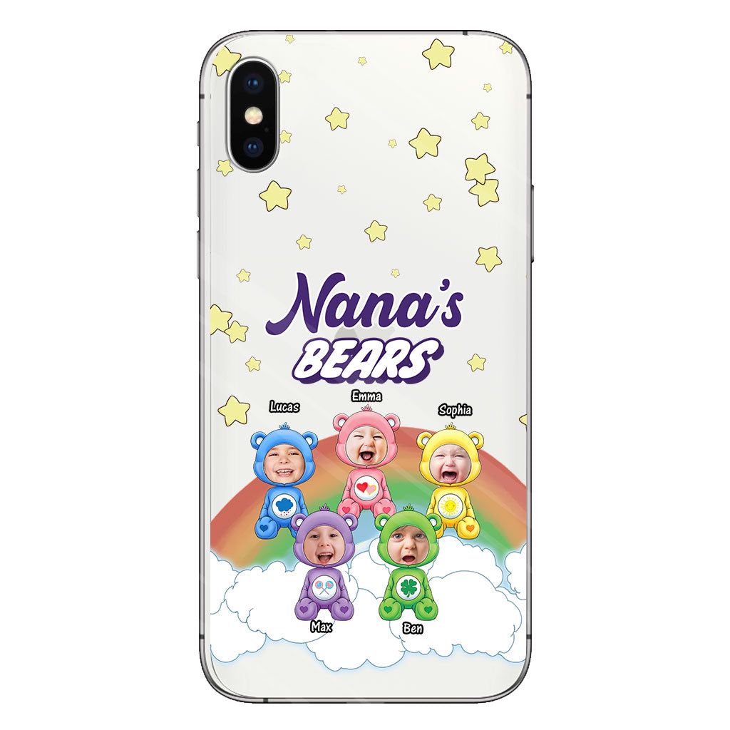 Mama's Bears - Personalized Mother Clear Phone Case