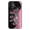 To The Moon And Back Rose Gold - Personalized Mother&#39;s Day Grandma Phone Case