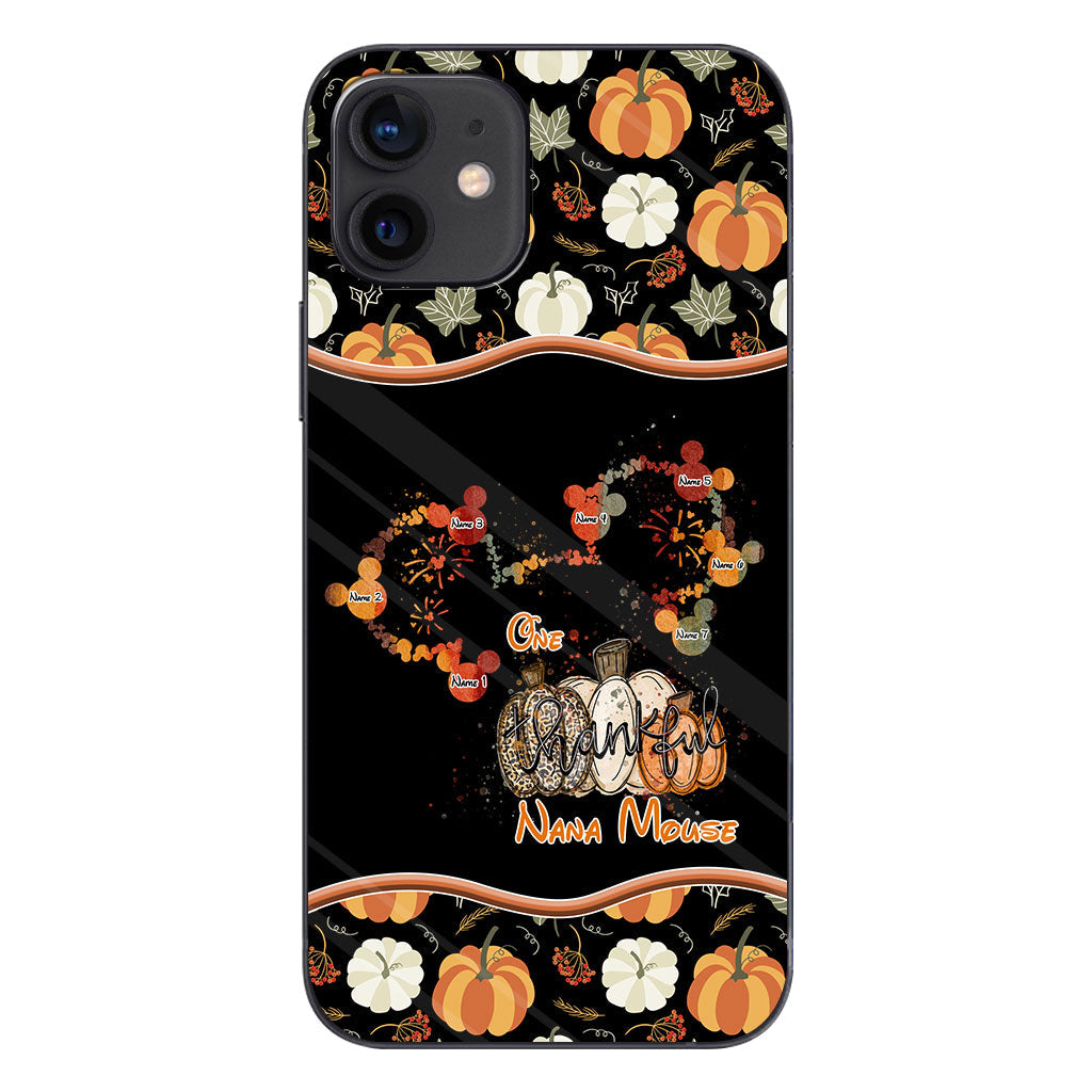 One Thankful Nana Mouse - Personalized Thanksgiving Grandma Phone Case