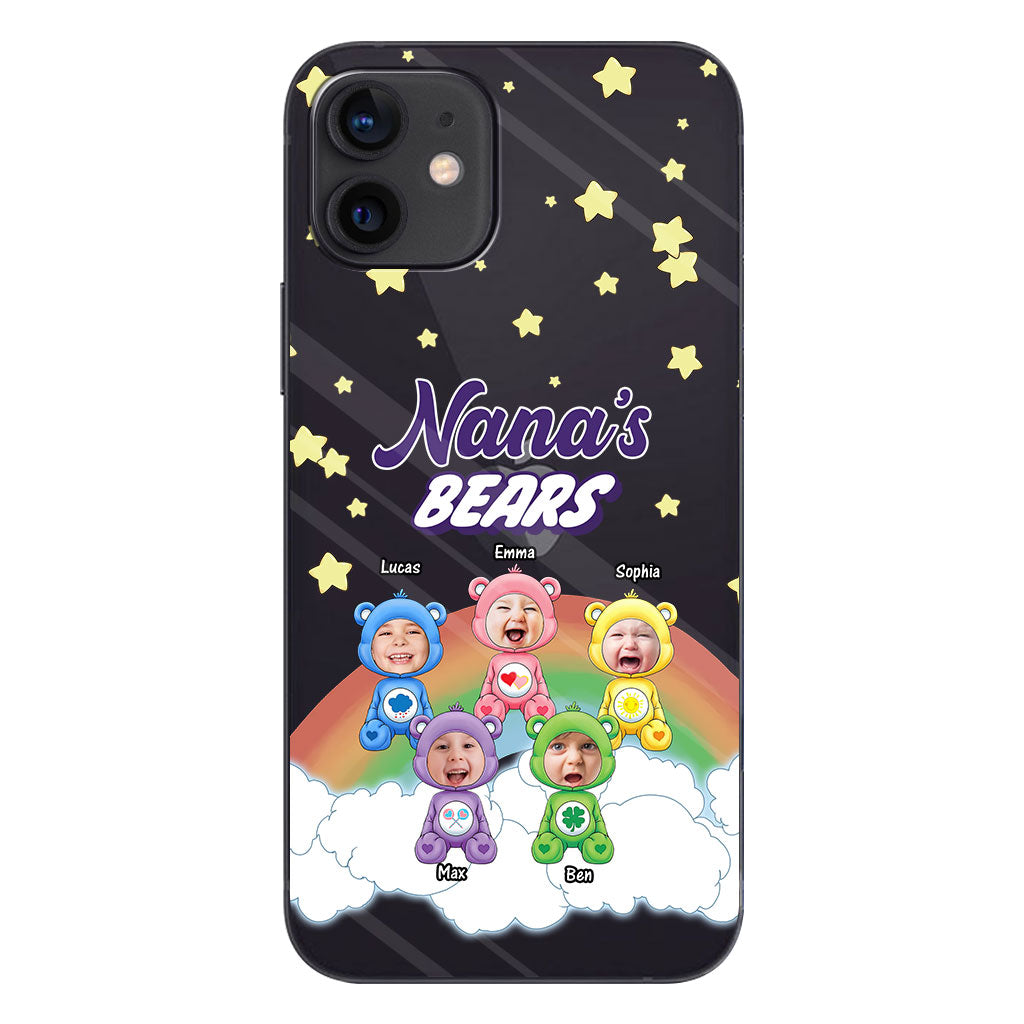 Mama's Bears - Personalized Mother Clear Phone Case