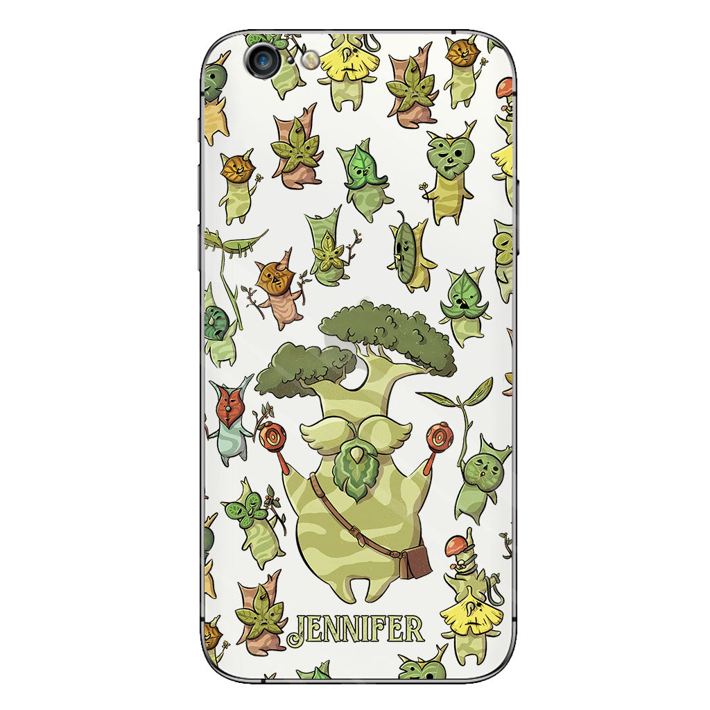 Funny Green Tree - Personalized The Adventurer Clear Phone Case