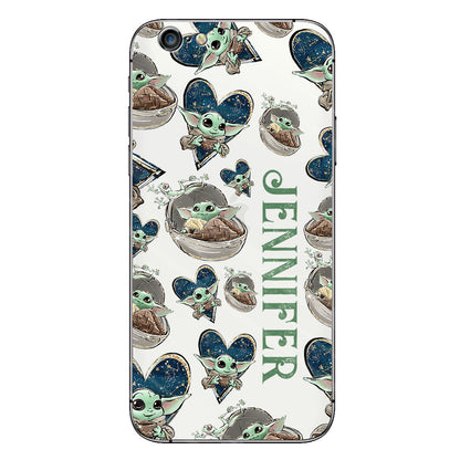 The Child - Personalized The Force Clear Phone Case