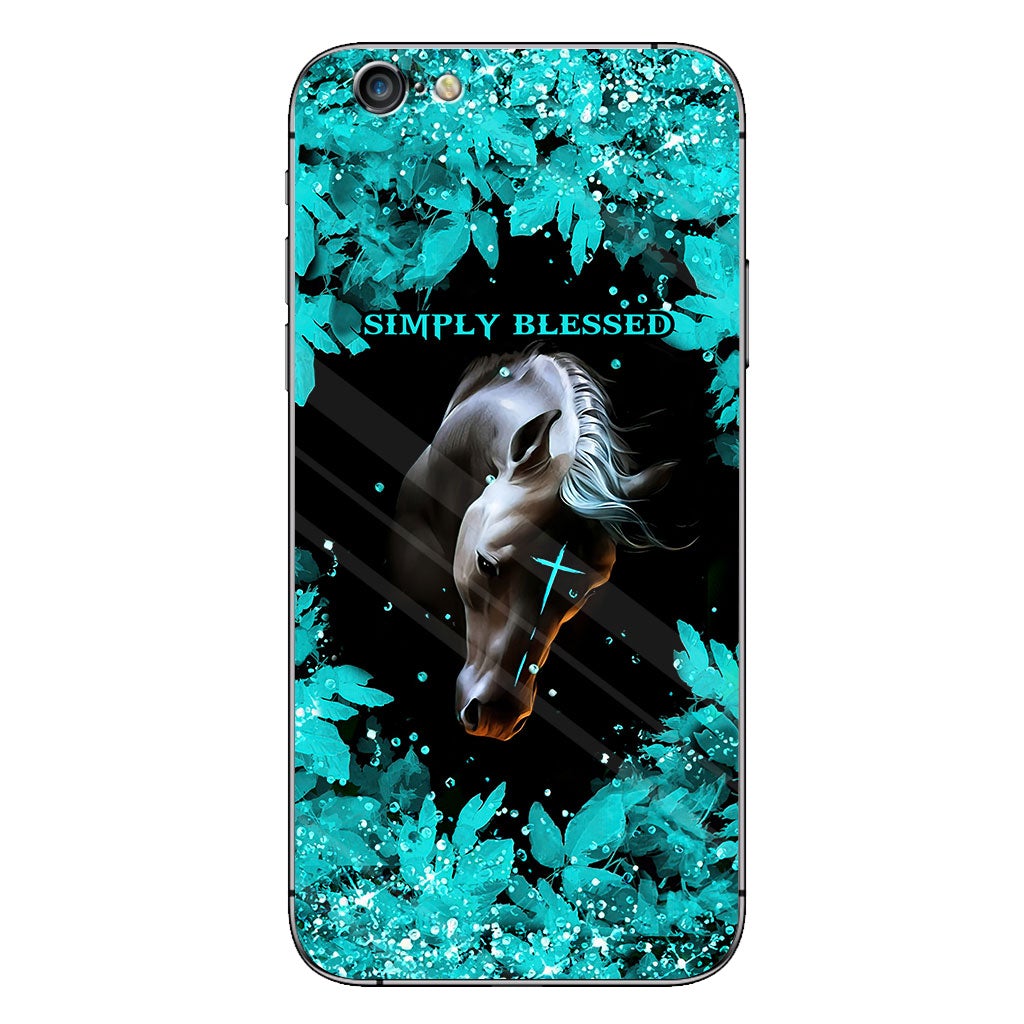 This Girl Runs On Jesus And Horses - Personalized Phone Case