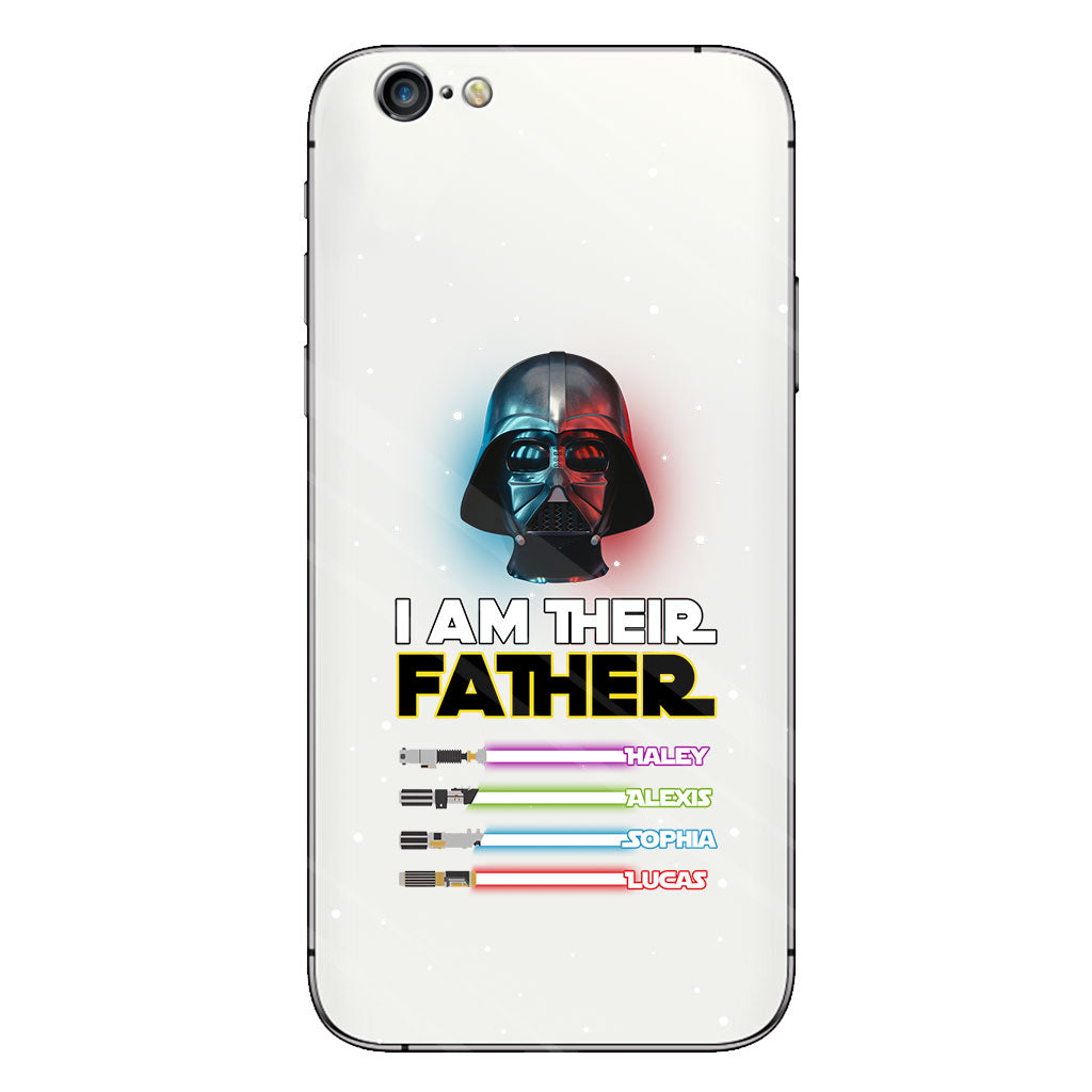 I Am Their Father - Personalized Father Clear Phone Case