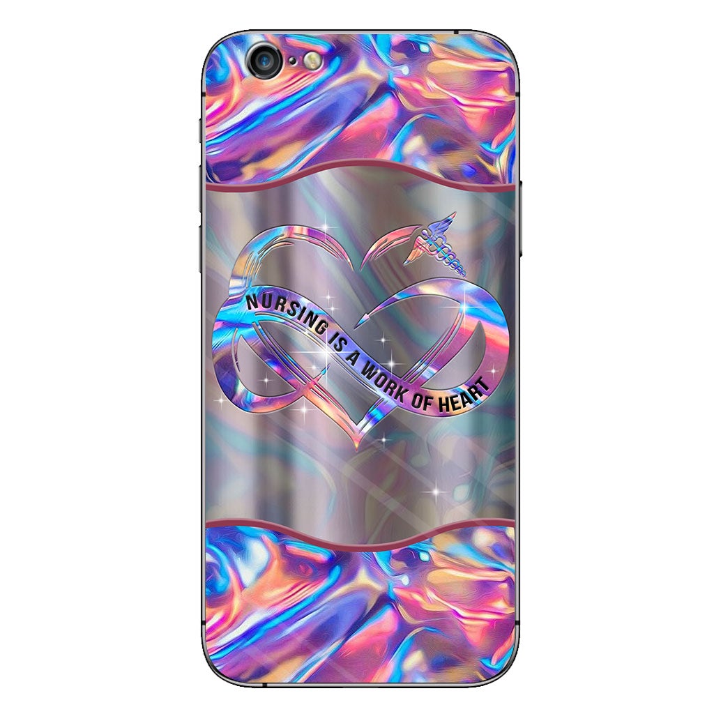 Nursing Is A Work Of Heart Personalized Phone Case