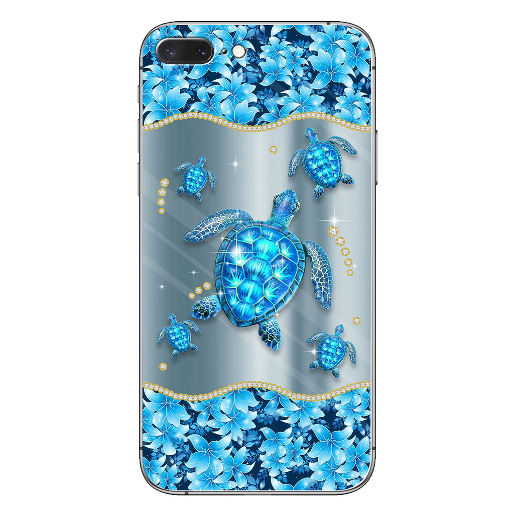 Blue Sea - Personalized Turtle Phone Case