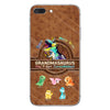 Don&#39;t Mess With Grandmasaurus - Personalized Mother&#39;s Day Phone Case With Leather Pattern Print