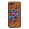 Salty Lil&#39; Beach - Turtle Personalized Leather Pattern Print Phone Case