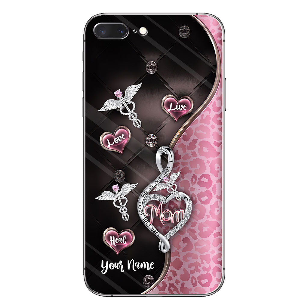 Live Love Heal Rose Gold - Personalized Nurse Phone Case