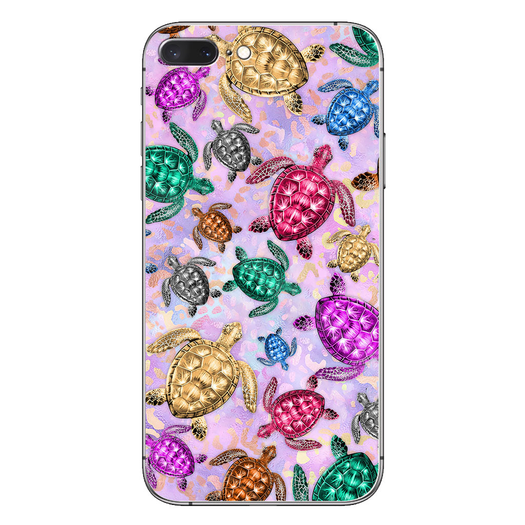 Salty Soul Colorful Turtles Leopard - Phone Case