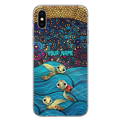 Salty Lil' Beach - Personalized Turtle Phone Case