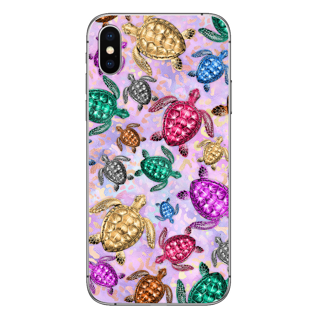 Salty Soul Colorful Turtles Leopard - Phone Case