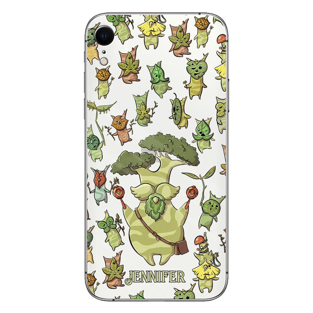 Funny Green Tree - Personalized The Adventurer Clear Phone Case