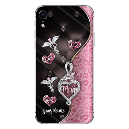 Live Love Heal Rose Gold - Personalized Nurse Phone Case