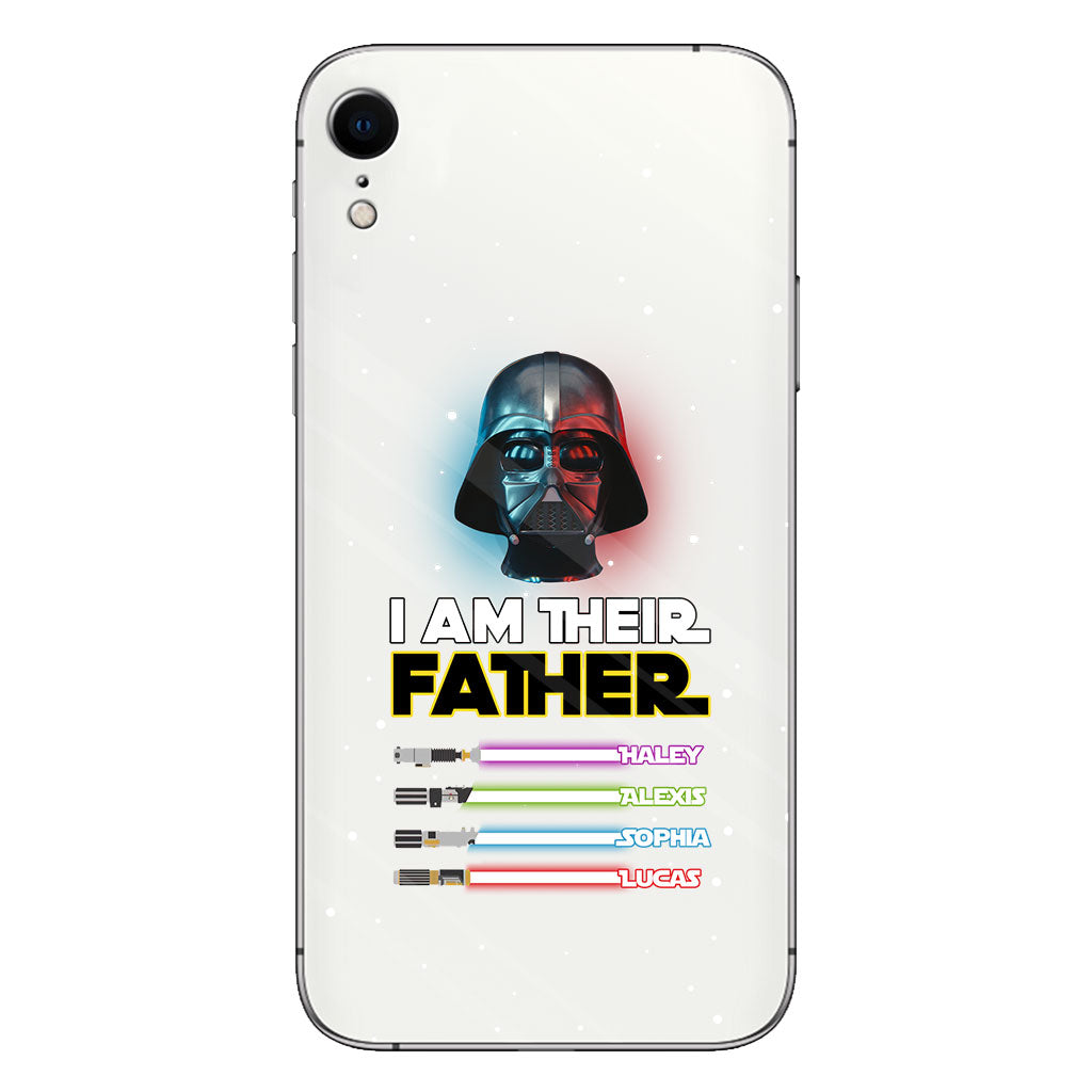 I Am Their Father - Personalized Father Clear Phone Case