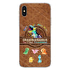 Don&#39;t Mess With Grandmasaurus - Personalized Mother&#39;s Day Phone Case With Leather Pattern Print
