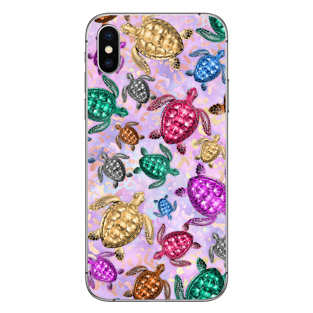 Salty Soul Colorful Turtles Leopard - Phone Case