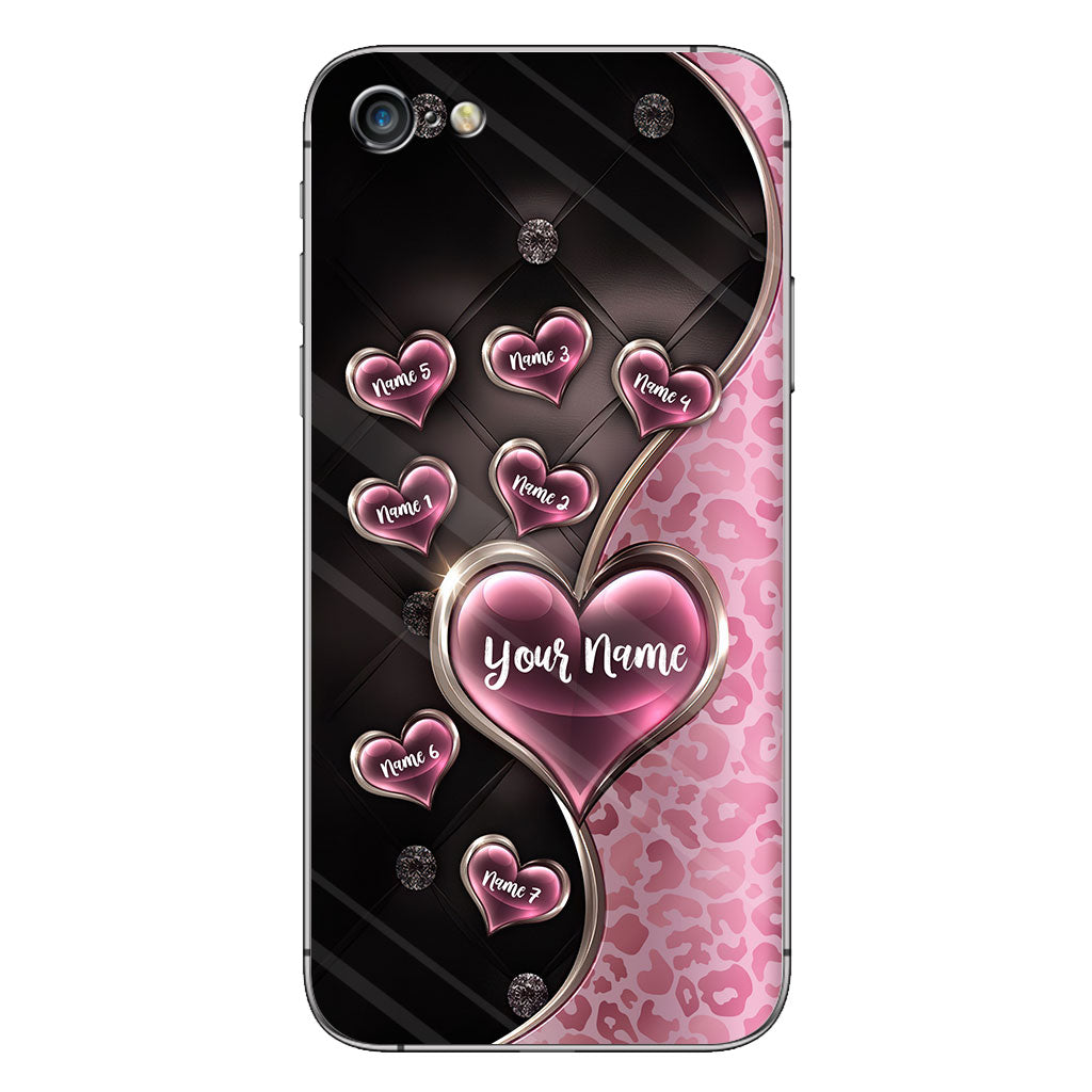 Glitter And Dirt Mama - Personalized Mother Phone Case