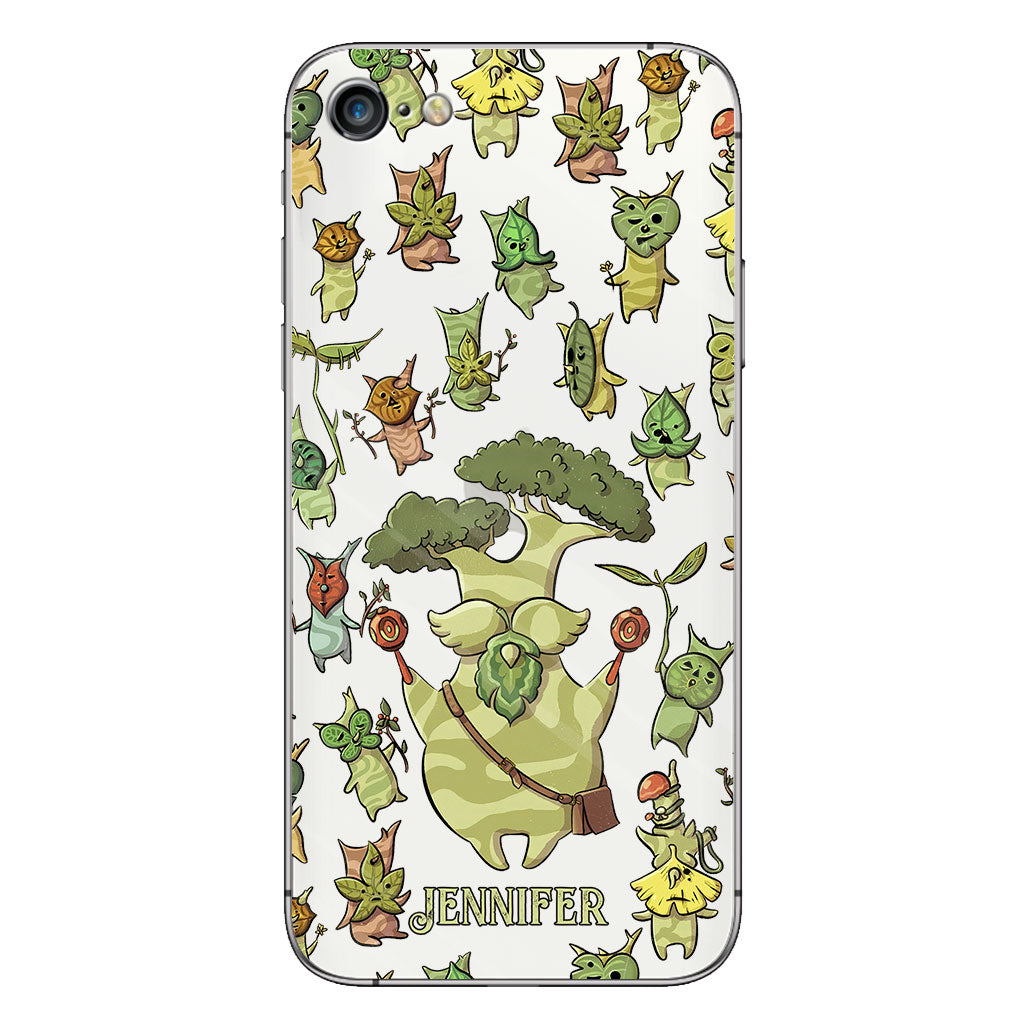 Funny Green Tree - Personalized The Adventurer Clear Phone Case