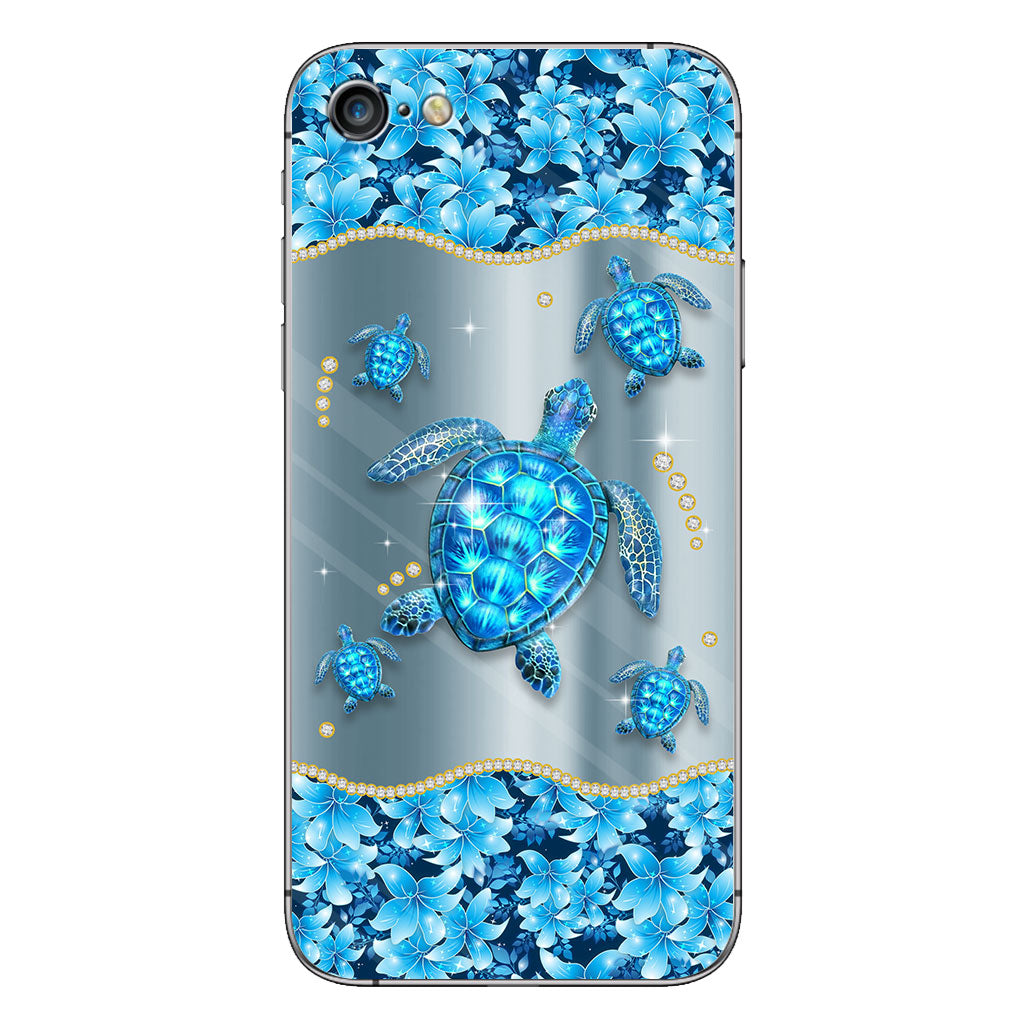 Blue Sea - Personalized Turtle Phone Case