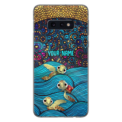 Salty Lil' Beach - Personalized Turtle Phone Case