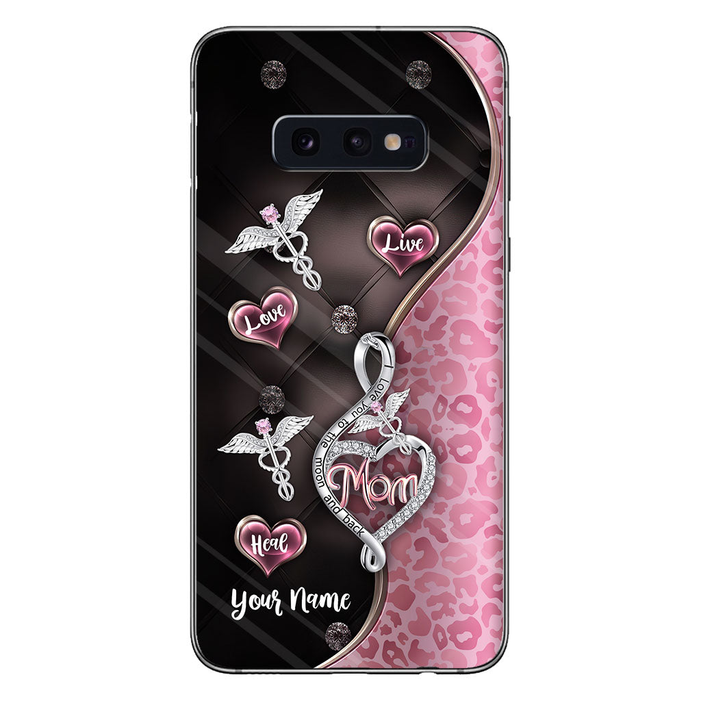 Live Love Heal Rose Gold - Personalized Nurse Phone Case