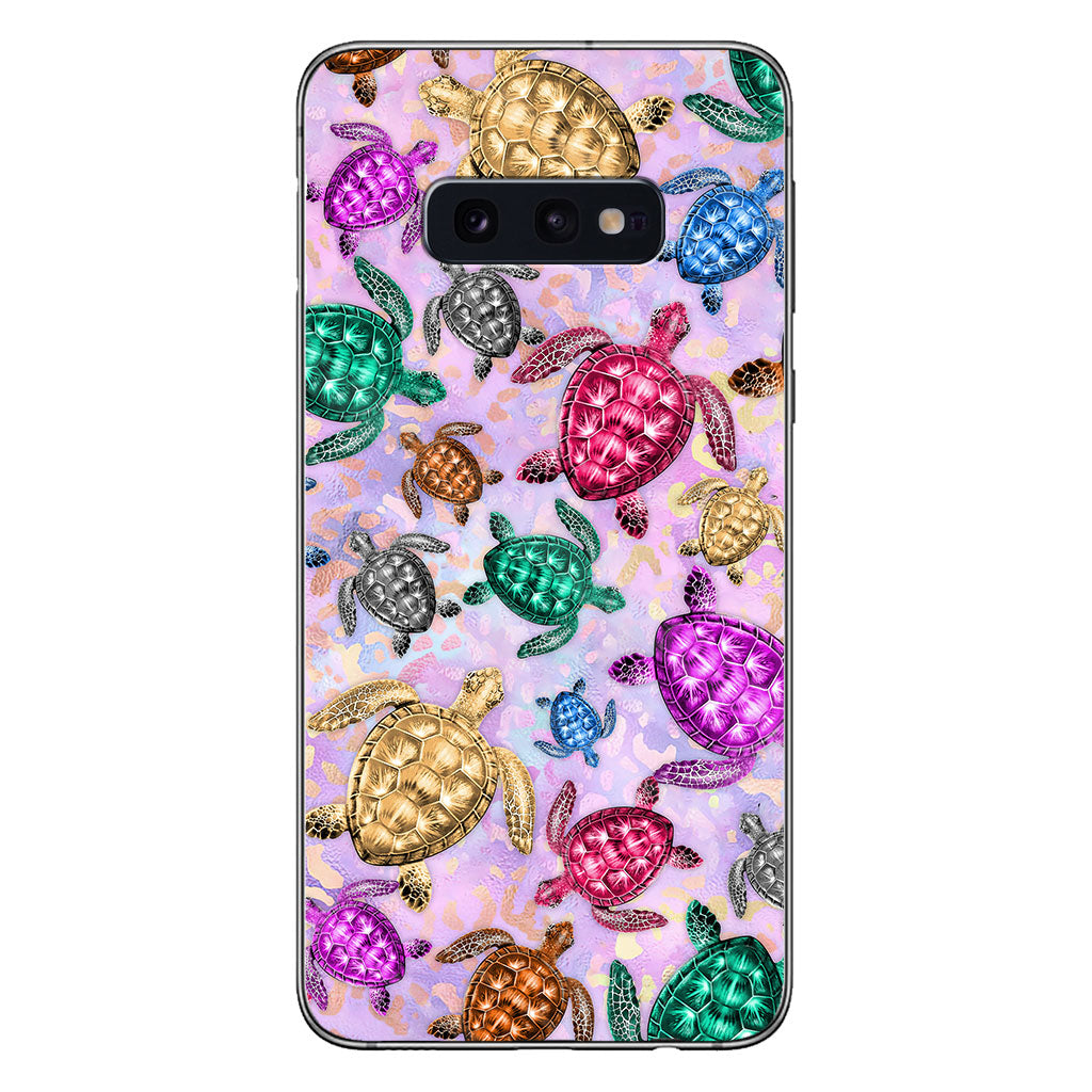 Salty Soul Colorful Turtles Leopard - Phone Case