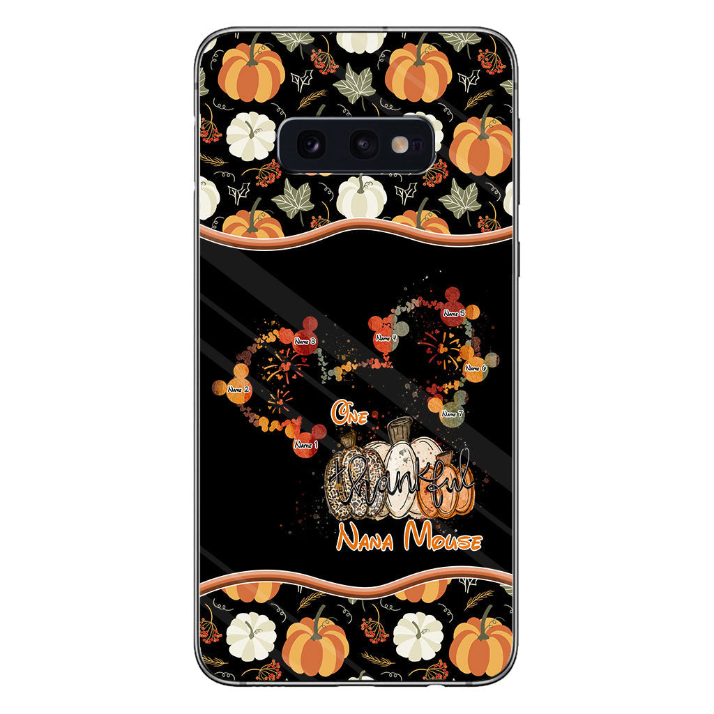 One Thankful Nana Mouse - Personalized Thanksgiving Grandma Phone Case