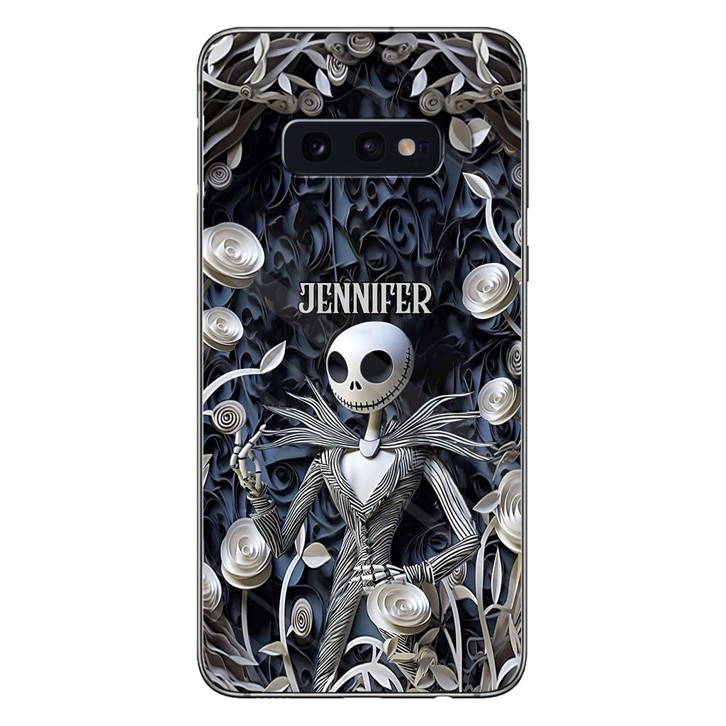 Hello Darkness - Personalized Nightmare Phone Case With 3D Effect Pattern