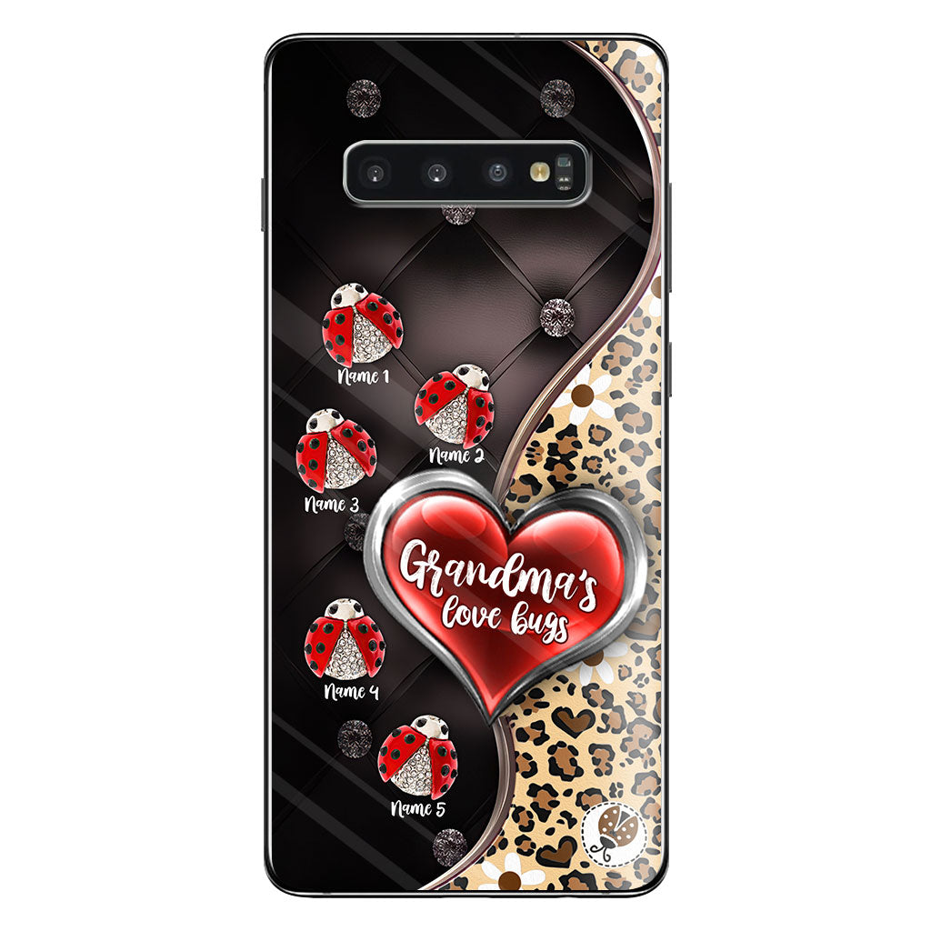 Grandma's Love Bugs - Personalized Mother's Day Grandma Phone Case With 3D Pattern Print