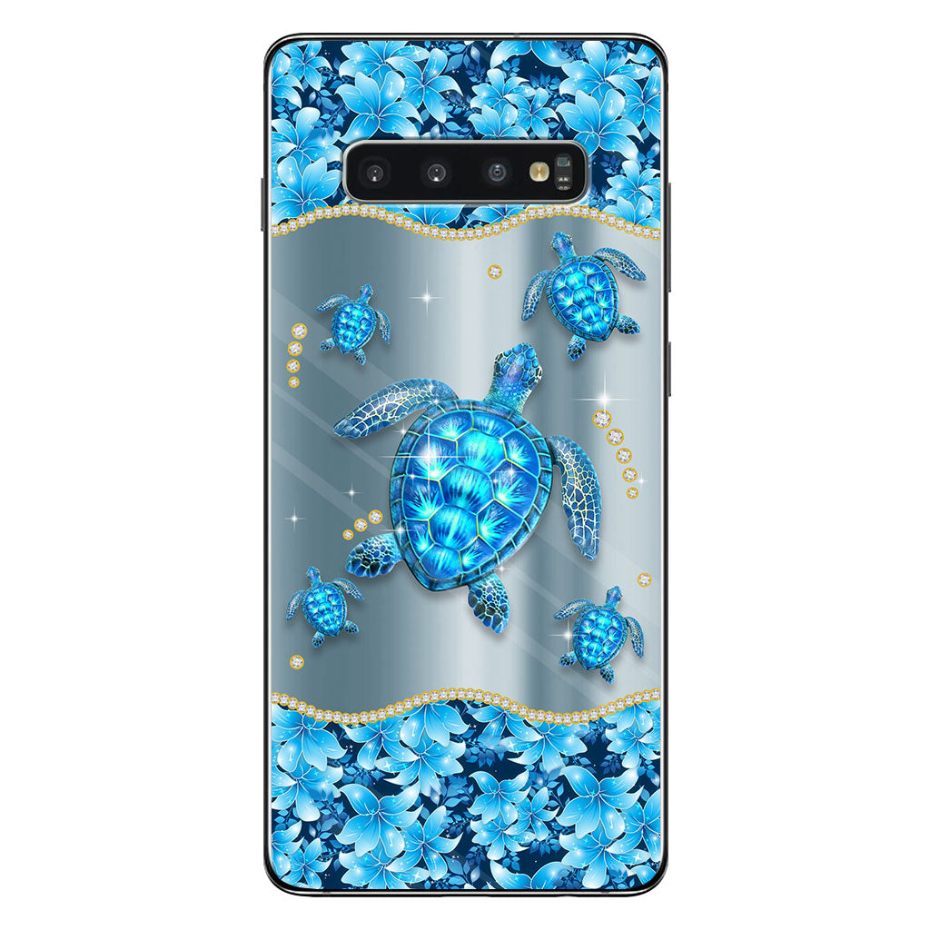 Blue Sea - Personalized Turtle Phone Case