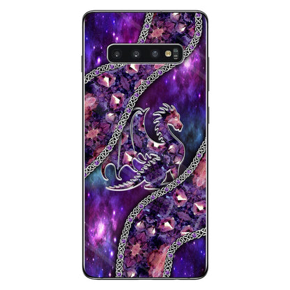 Lovely Purple Dragon 3D Pattern Printed Phone Case