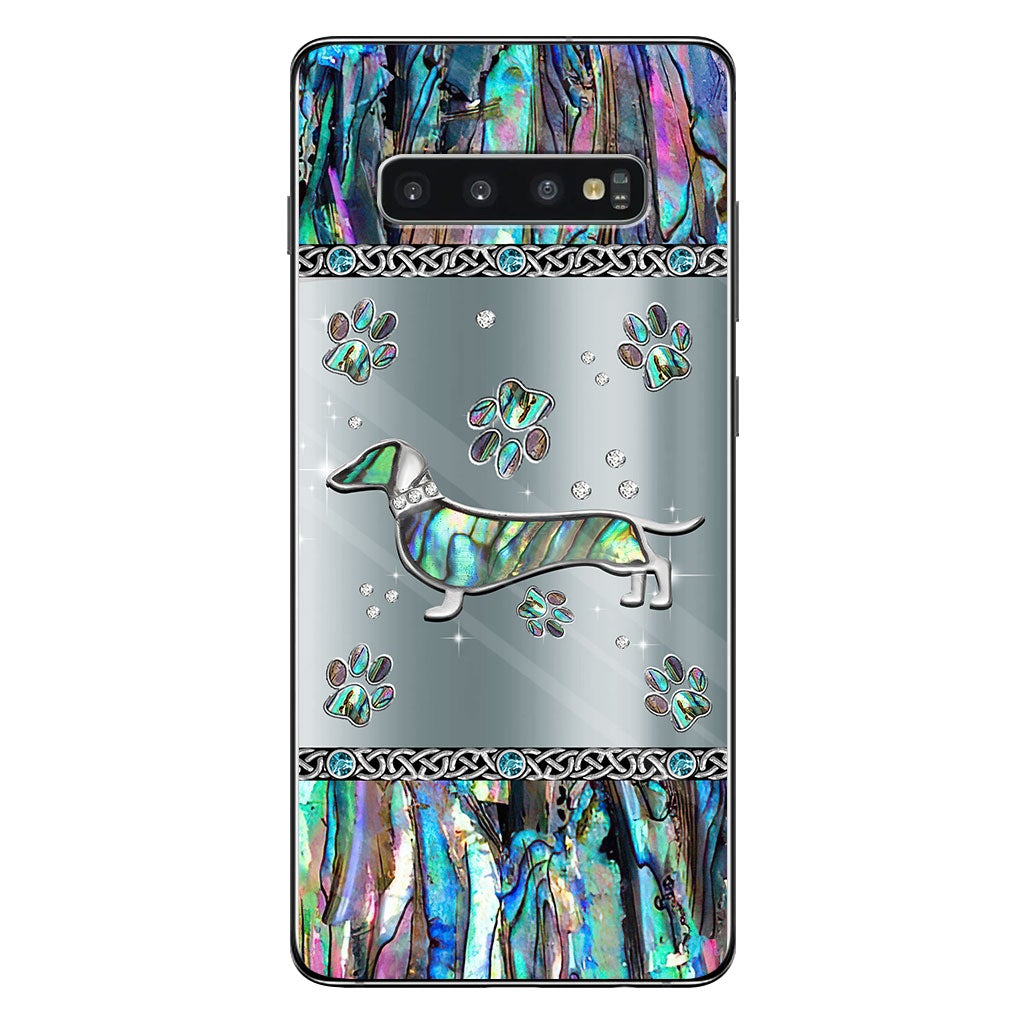 Love Dawg - Personalized Dachshund Phone Case With 3D Pattern Print