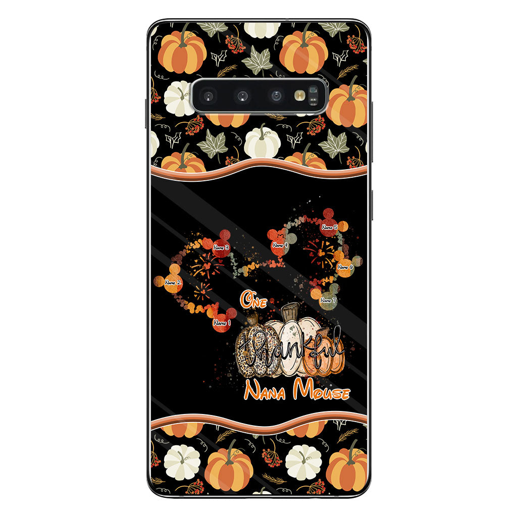 One Thankful Nana Mouse - Personalized Thanksgiving Grandma Phone Case