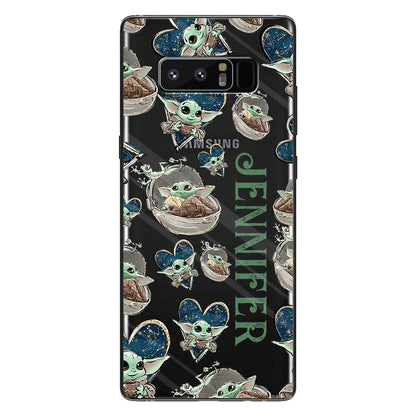 The Child - Personalized The Force Clear Phone Case