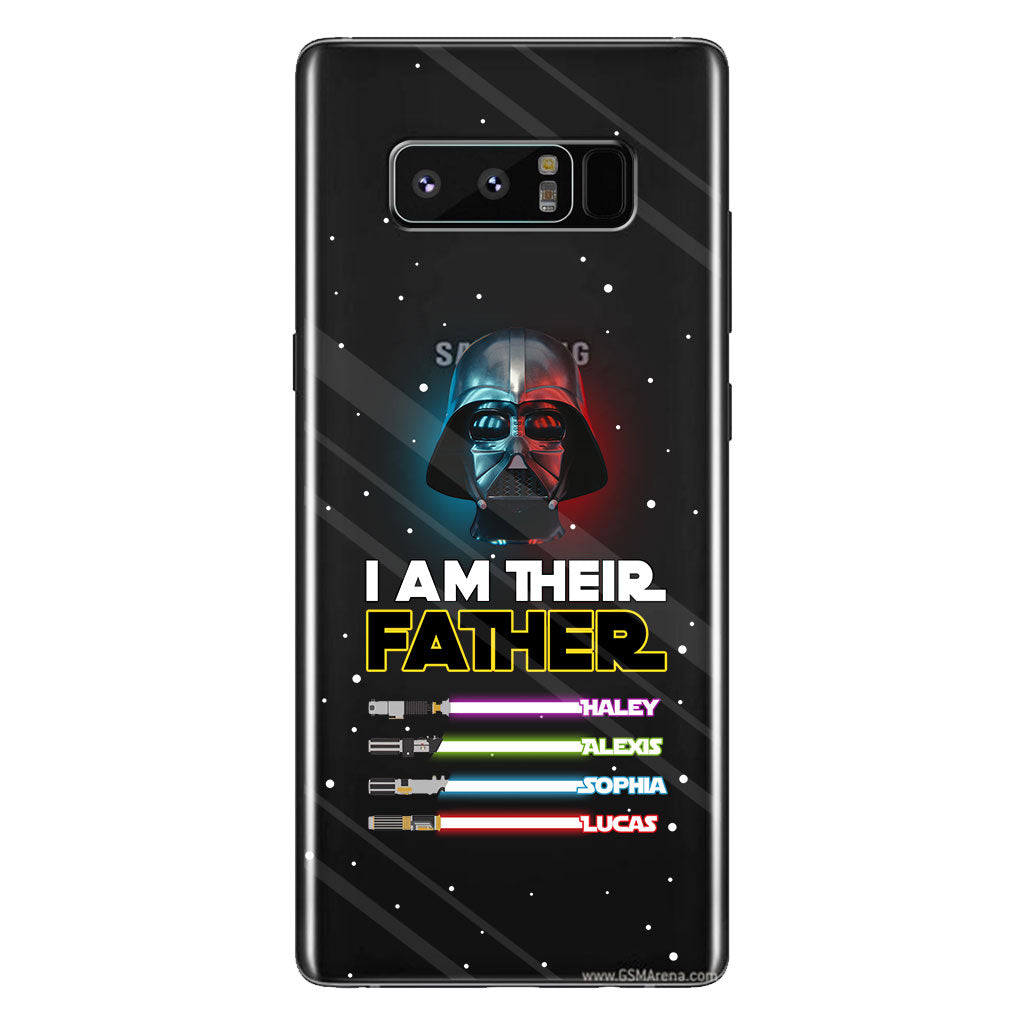 I Am Their Father - Personalized Father Clear Phone Case