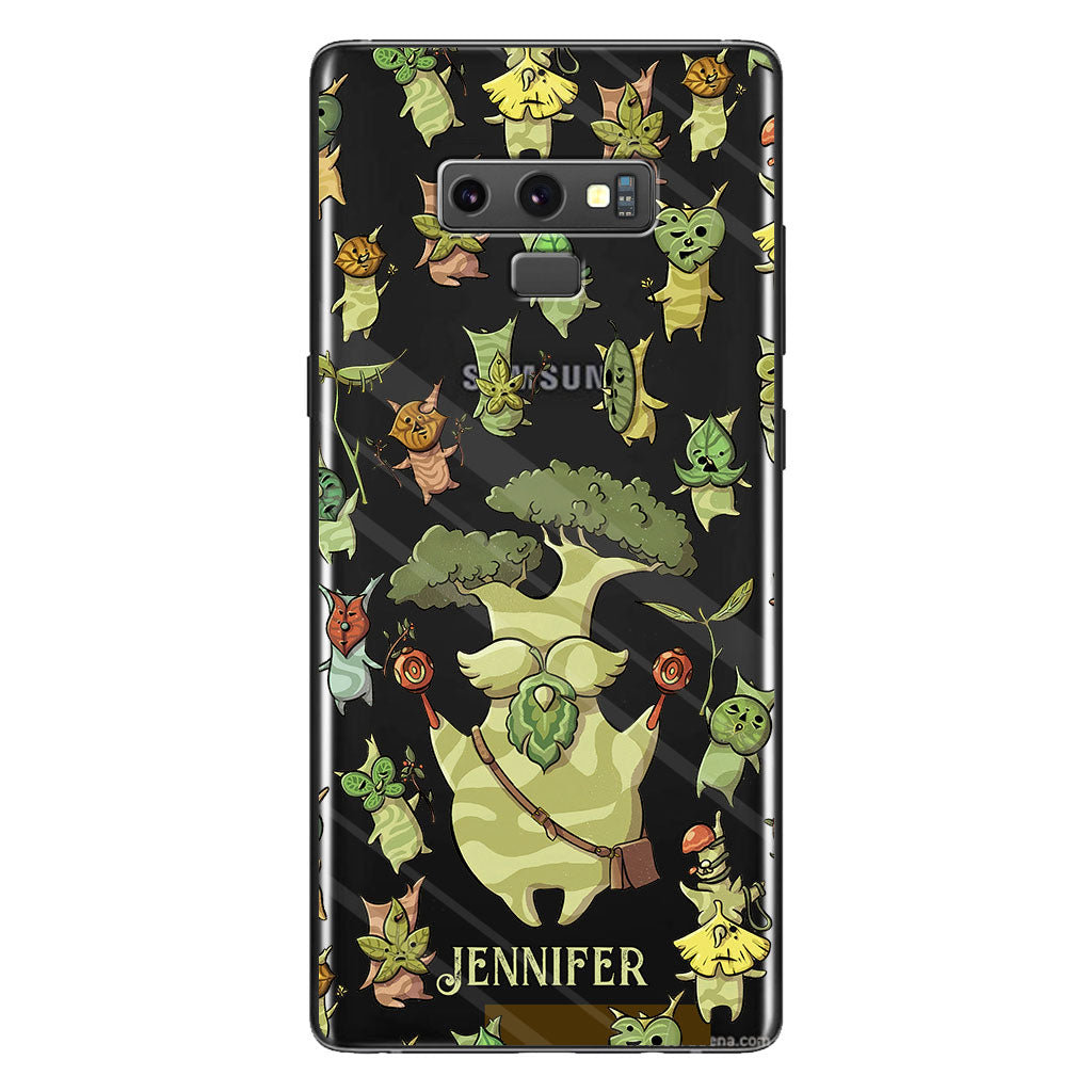 Funny Green Tree - Personalized The Adventurer Clear Phone Case