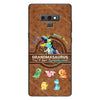 Don&#39;t Mess With Grandmasaurus - Personalized Mother&#39;s Day Phone Case With Leather Pattern Print