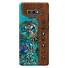 Owl Personalized Leather Pattern Print Phone Case