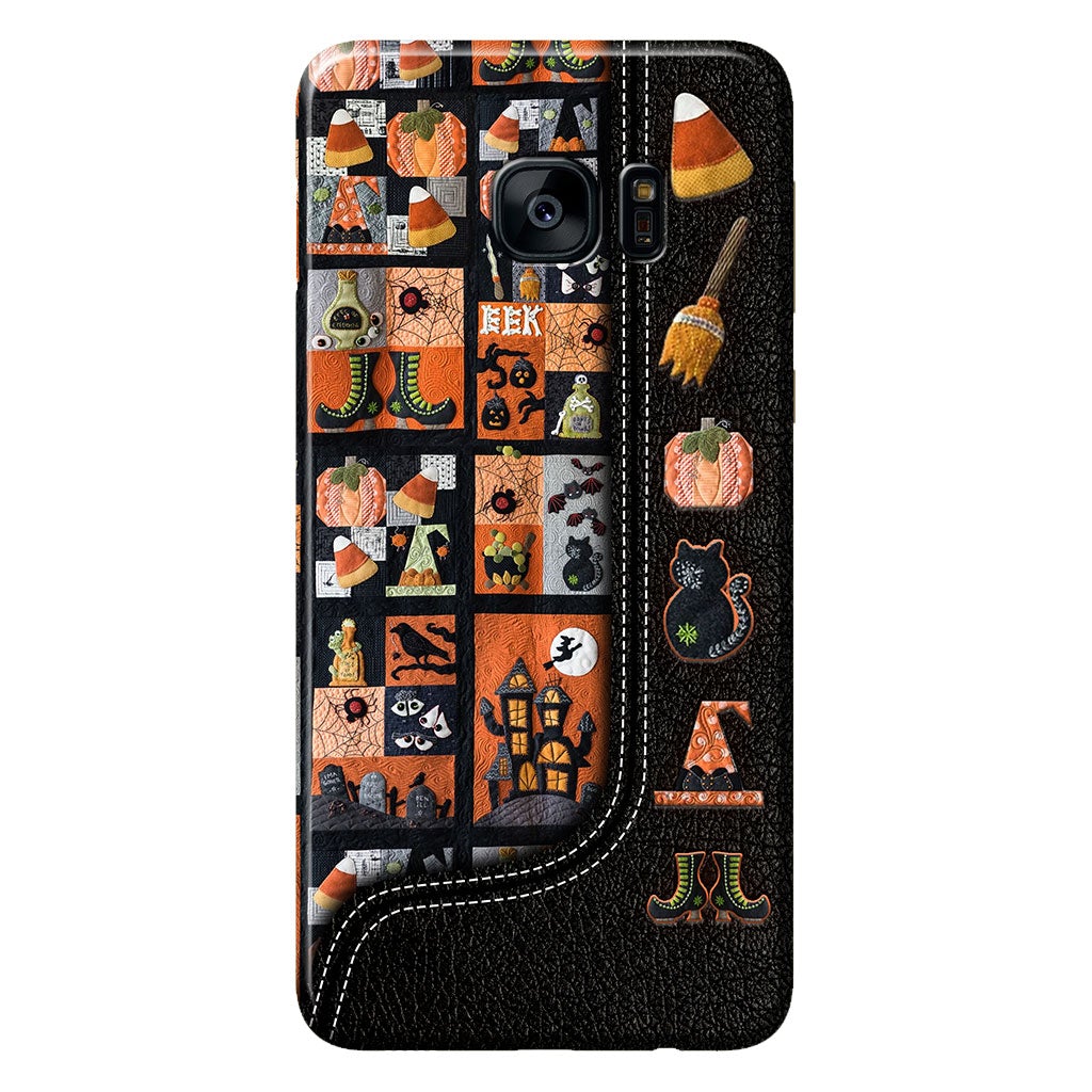 My Broom Broke So Now I Quilt Halloween Personalized Phone Case