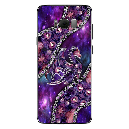 Lovely Purple Dragon 3D Pattern Printed Phone Case