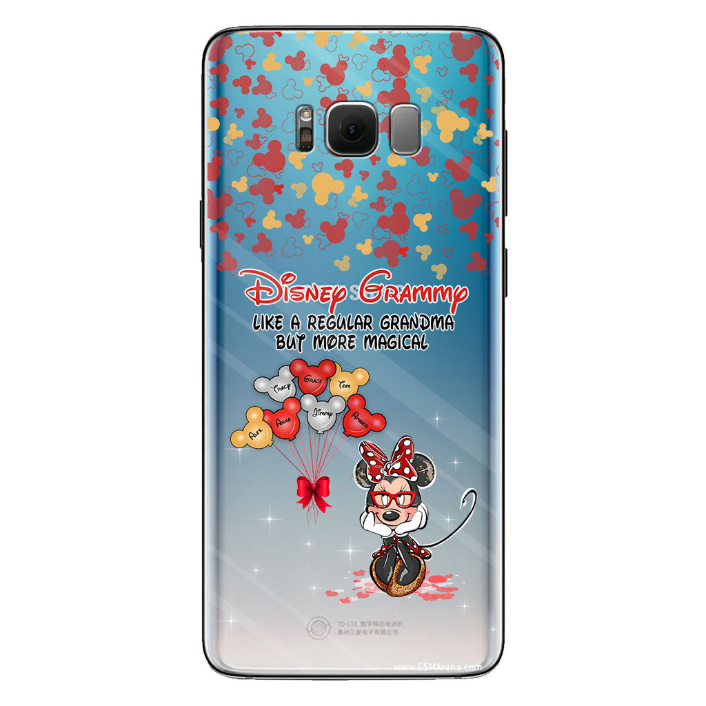 Like A Regular Grandma But More Magical - Personalized Grandma Clear Phone Case